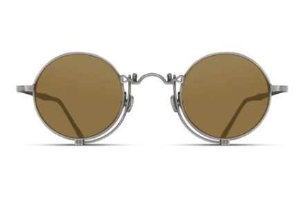 MATSUSA 10601H Antique Silver Lens Café Brown