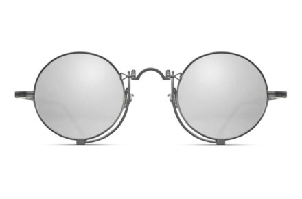 MATSUSA 10601H Matte Black Lens Silver Mirror