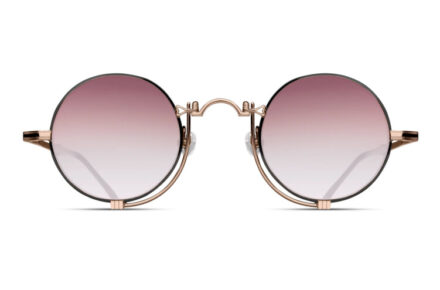 MATSUSA 10601H Rose Gold – Matte Black Lens Pink Gradient