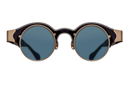 MATSUDA 10605H Matte Gold Lens Blue Grey