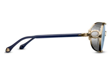 MATSUDA 10610H Brushed Gold Lens Cobalt Blue