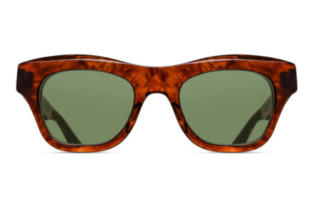 MATSUDA M1027 Walnut – Amber Lens Sage Green