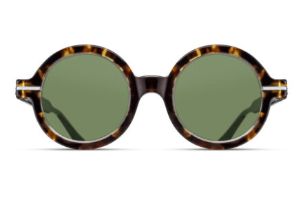 MATSUDA M2059 Tokyo Tortoise – Brushed Silver Lens Sage Green