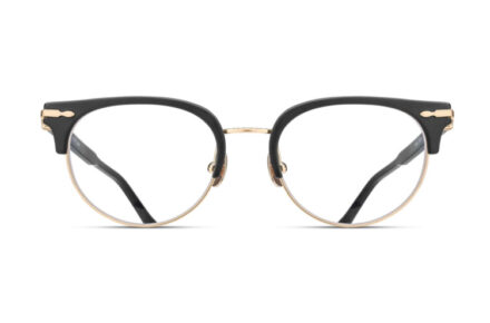 MATSUDA M2061 Matte Black – Brushed Gold