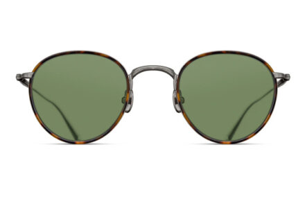 MATSUDA M3085-I Antique Silver – Tortoise Lens Sage Green