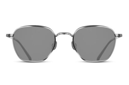 MATSUDA  M3101 Palladium White – Matte Black Lens Grey