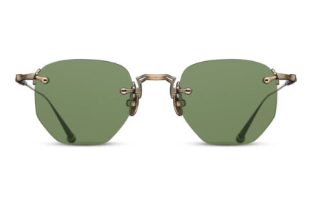 VUARNET M3104-A Antique Gold Lens Geometric Sage Green