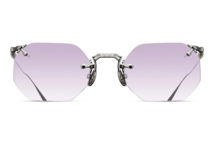 MATSUDA M3104-B Palladium White Lens Geometric Café Violet Gradient