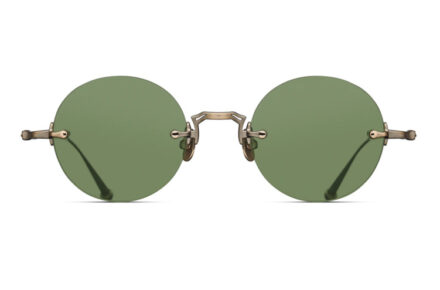 VUARNET M3105-D Antique Gold Lens Round Sage Green