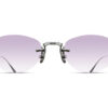 MATSUDA M3105-E Palladium White Lens Almond Café Violet Gradient