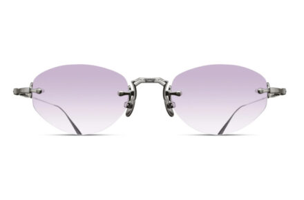 MATSUDA M3105-E Palladium White Lens Almond Café Violet Gradient