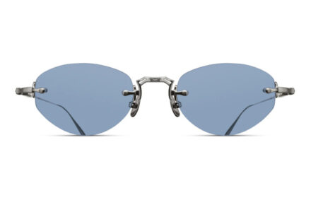 MATSUDA M3105-E Palladium White Lens Almond Cobalt Blue