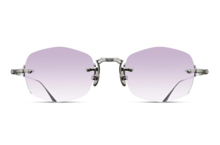 MATSUDA M3105-F Palladium White Lens Geometric Café Violet Gradient