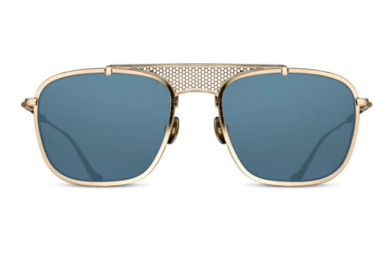 MATSUDA M3110 Brushed Gold Lens Blue Grey