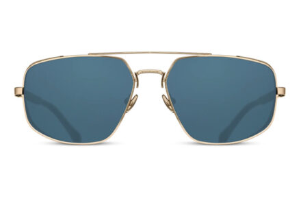 MATSUDA M3111 Brushed Gold Lens Blue Grey