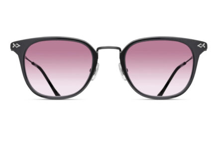 MATSUDA M3113 Matte Black – Black Lens Pink Gradient