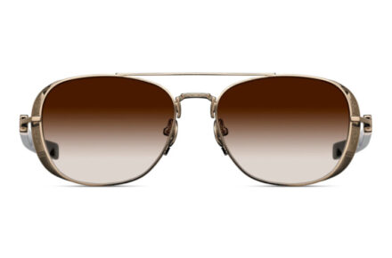 MATSUDA M3115 Brushed Gold – Black Lens Brown Gradient