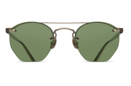 MATSUDA M3117 Antique Gold Lens Sage Green