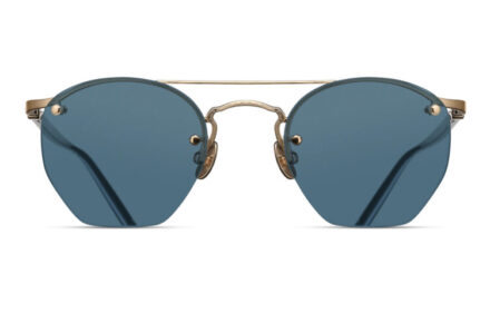 MATSUDA M3117  Brushed Gold Lens Blue Grey