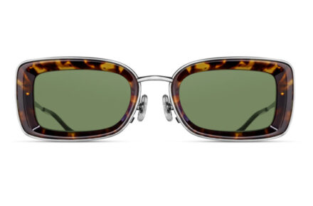 MATSUDA M3124 Tokyo Tortoise – Brushed Silver Lens Sage Green