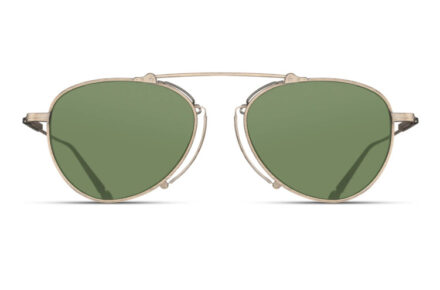 MATSUDA M3130 Antique Gold Lens Sage Green