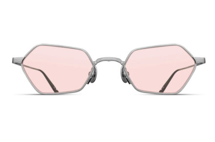 MATSUDA M3138 Brushed Silver Lens Café Pink