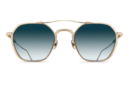 MATSUDA M3145 Brushed Gold Lens Blue Gradient